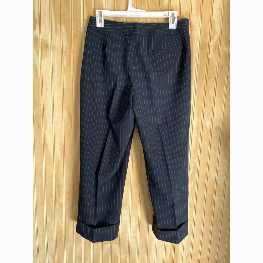 Rafaella capri pants trouser pinstripes preppy career wear office syren women 6 - Picture 2 of 5